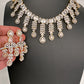 AD Clear Stones Neckline Necklace