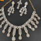 AD Clear Stones Neckline Necklace