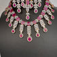 AD Ruby Pink Neckline Necklace