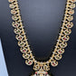 Cubic Zirconia Gold Finish Mango Haar Long Necklace