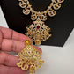 Cubic Zirconia Gold Finish Mango Haar Long Necklace