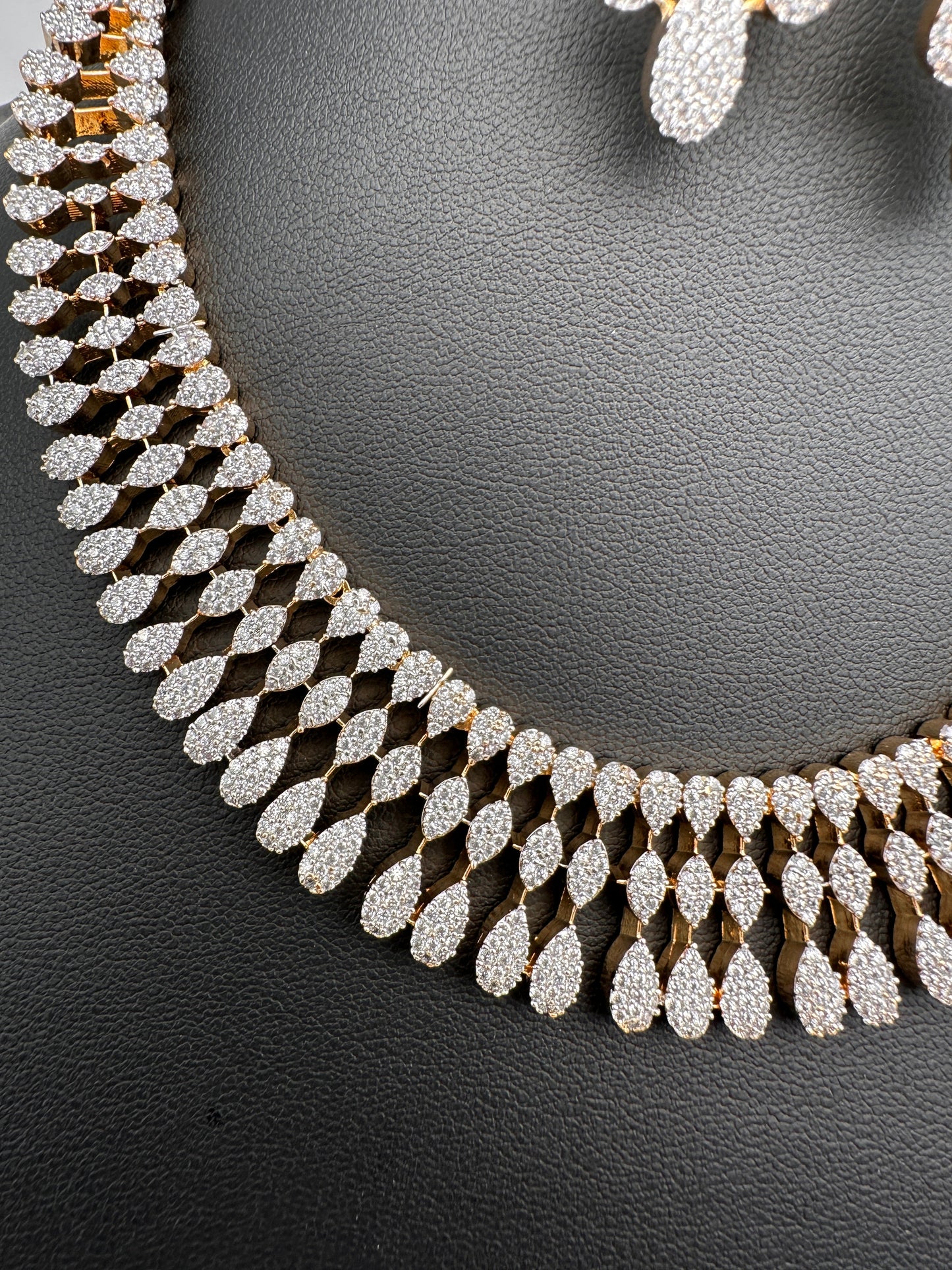 Elegant American Diamond Short Necklace