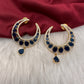 AD Blue Crescent Earrings