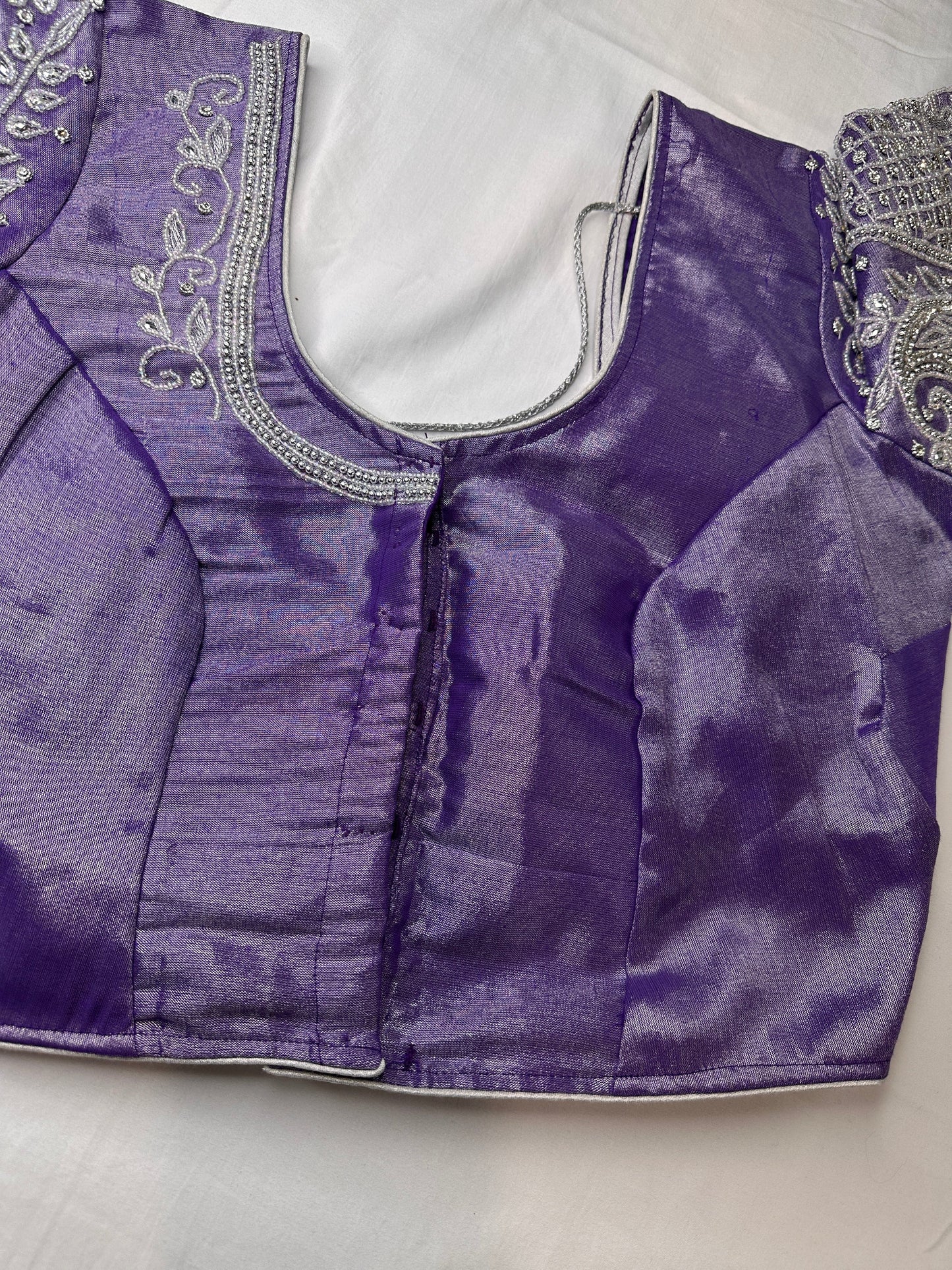 Purple Maggam work blouse