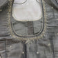 Grey Silver Aari work blouse