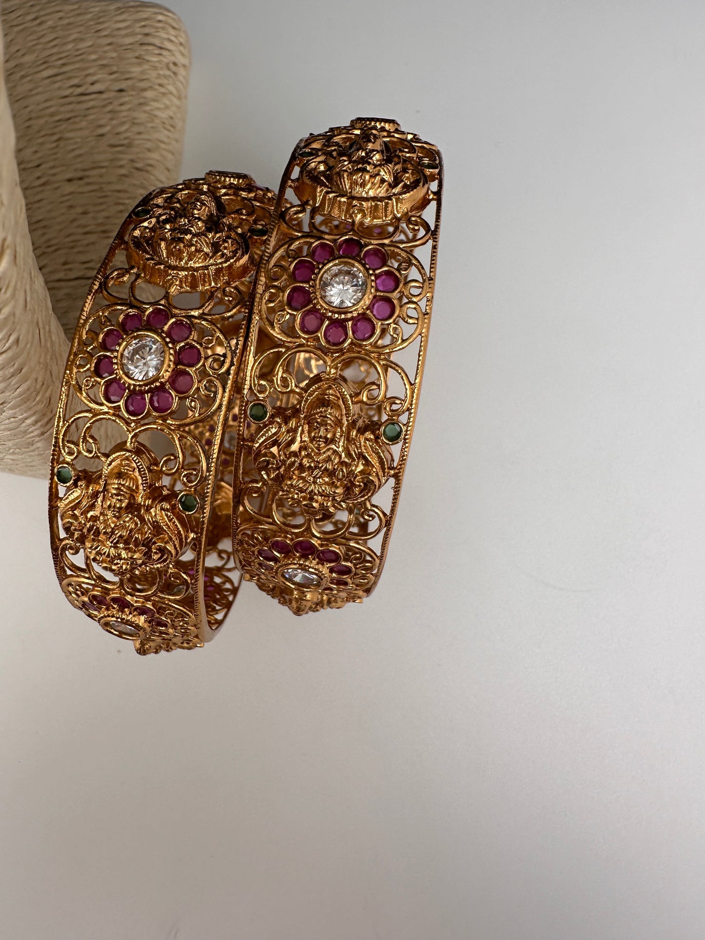 Goddess lakshmi Floral Kada Bangles