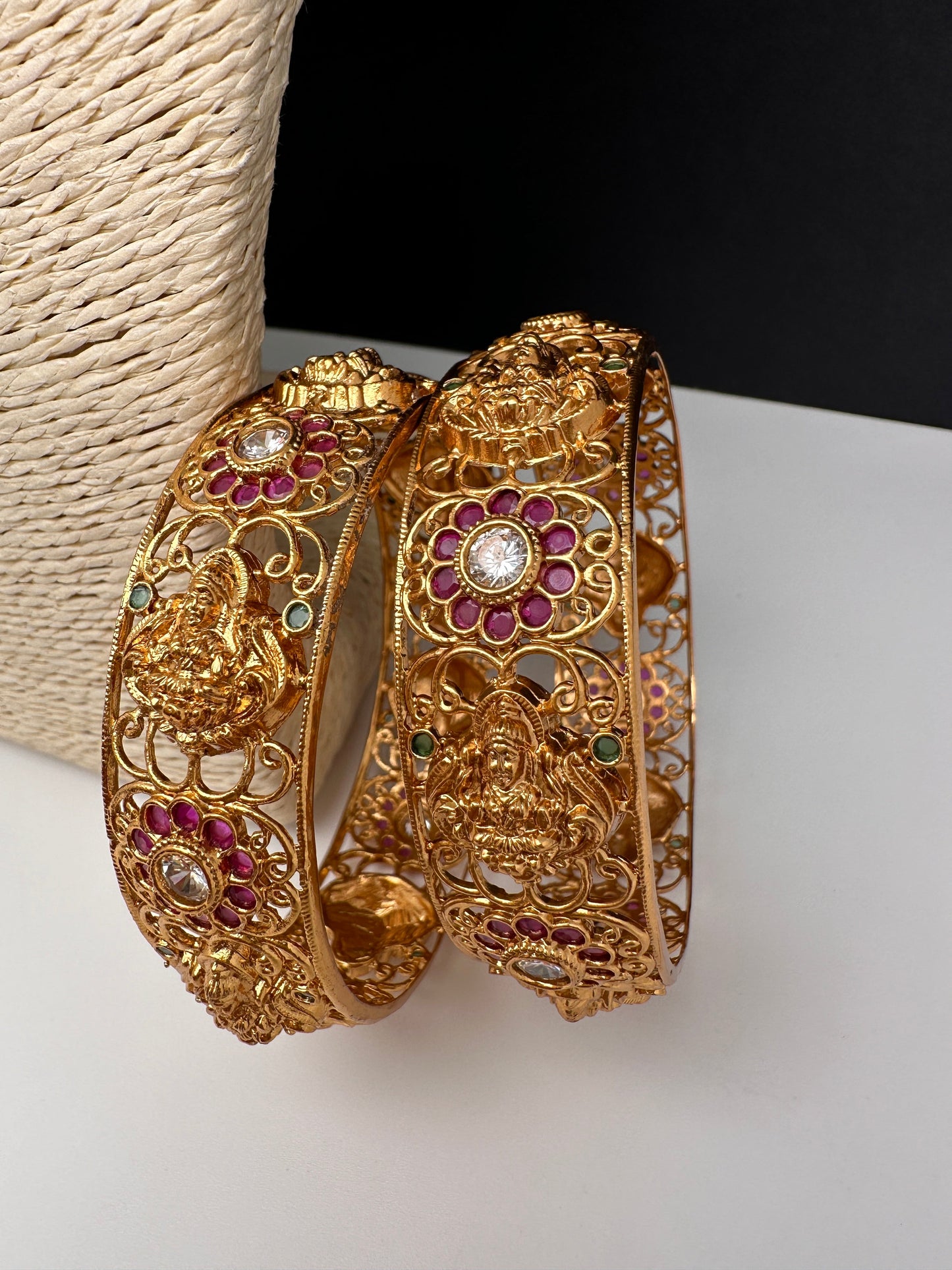 Goddess lakshmi Floral Kada Bangles