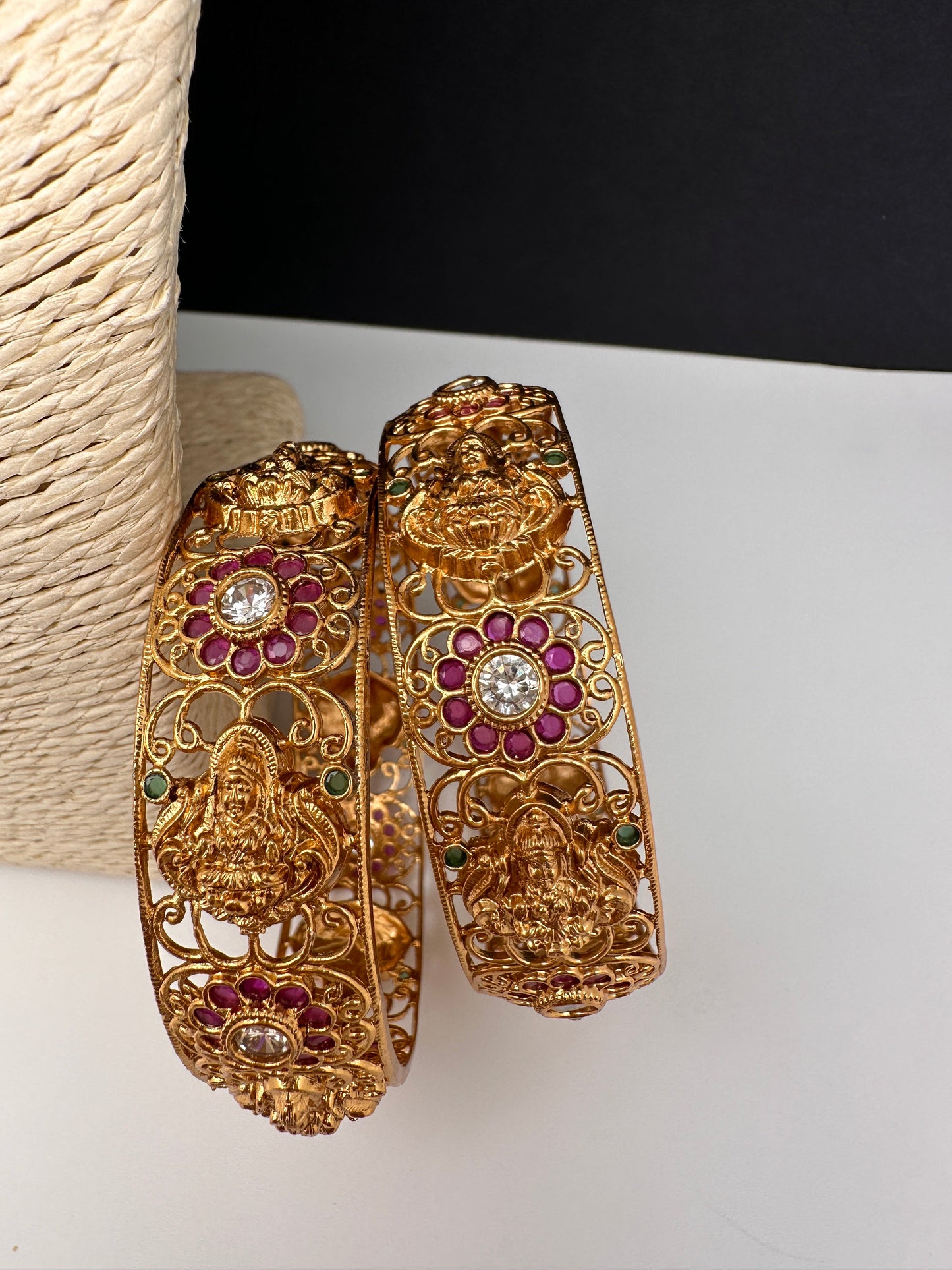 Goddess lakshmi Floral Kada Bangles