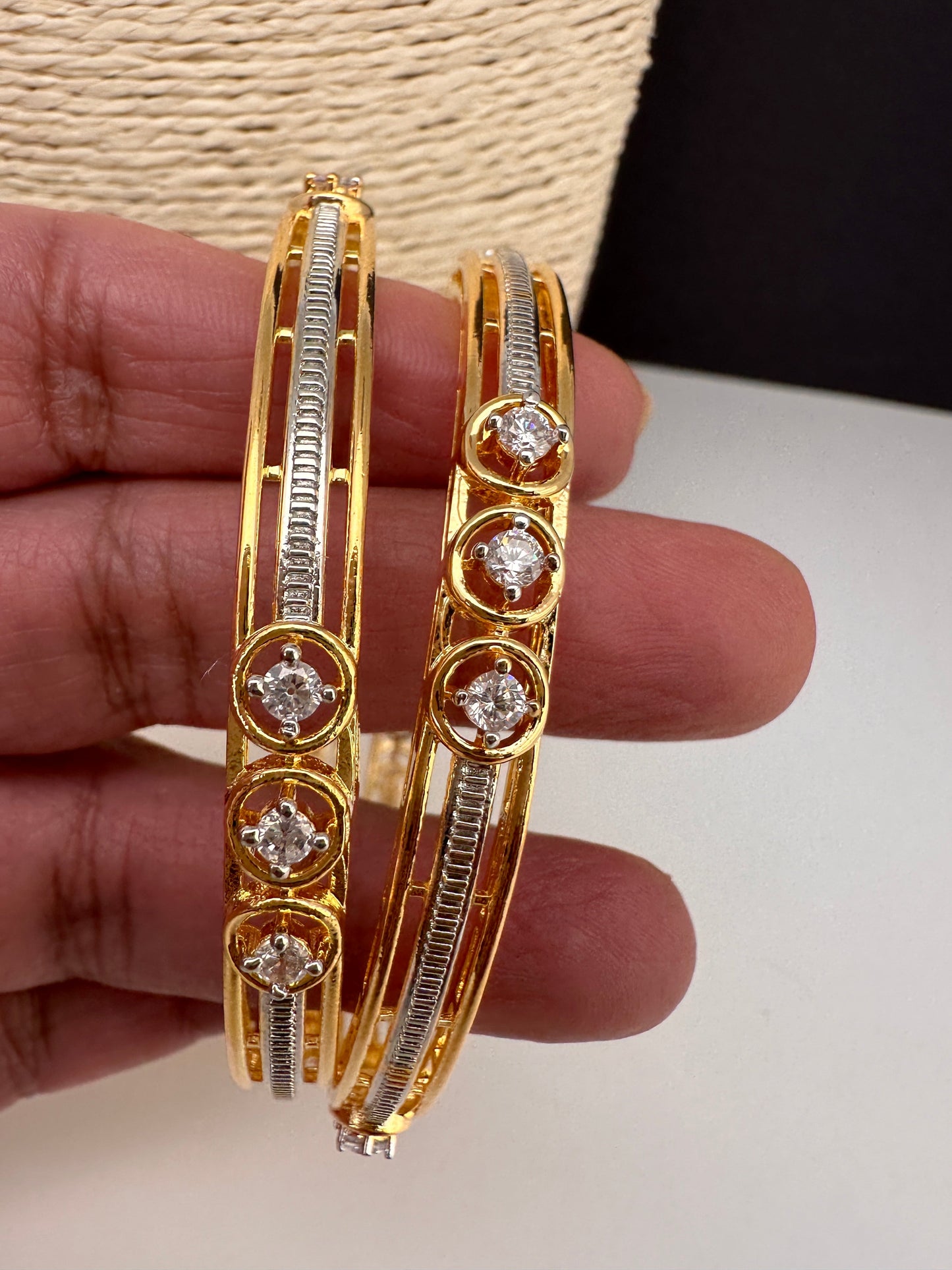 Gold AD Bangles