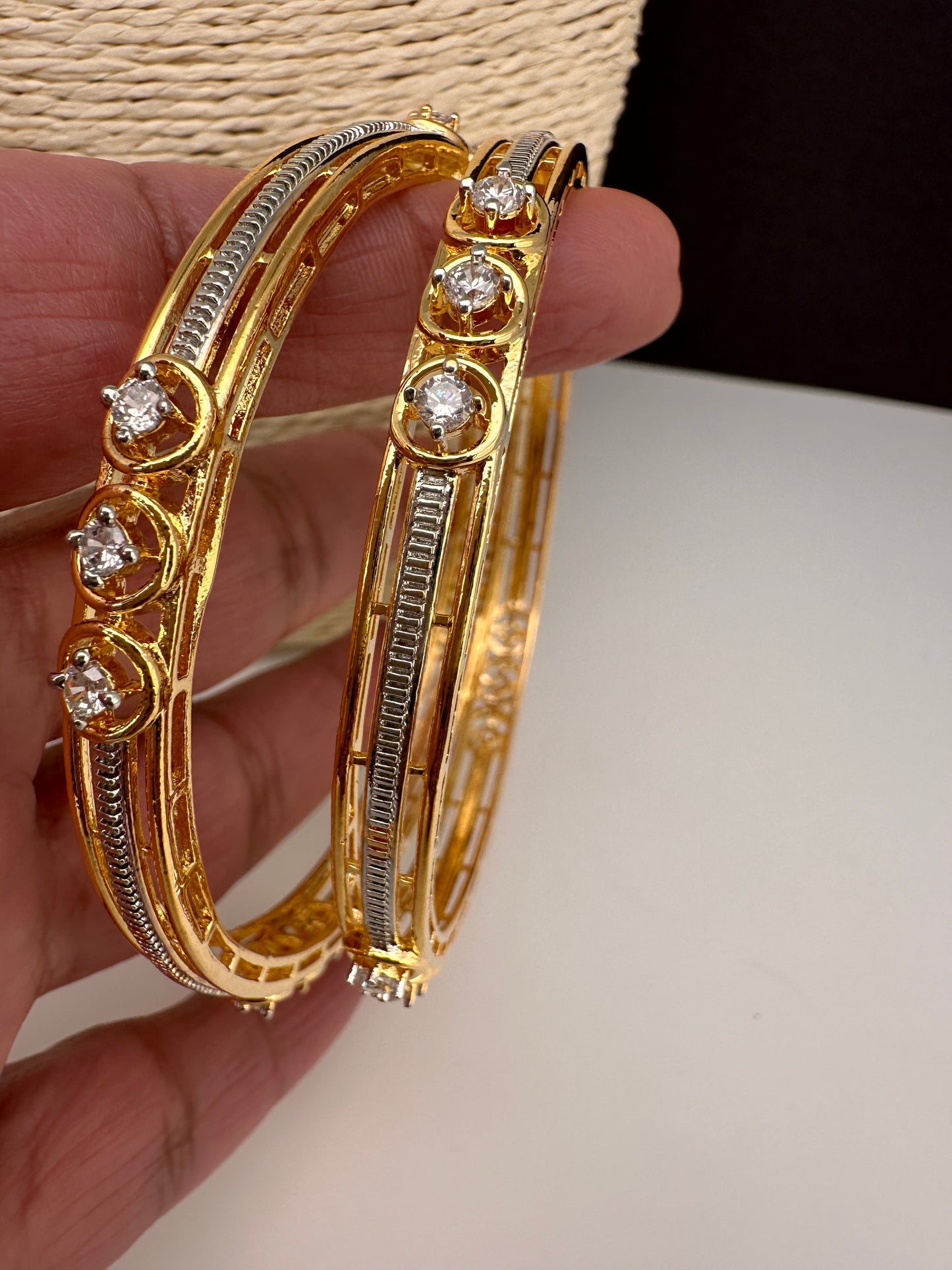 Gold AD Bangles