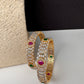 American Diamond Ruby Emerald Bangles