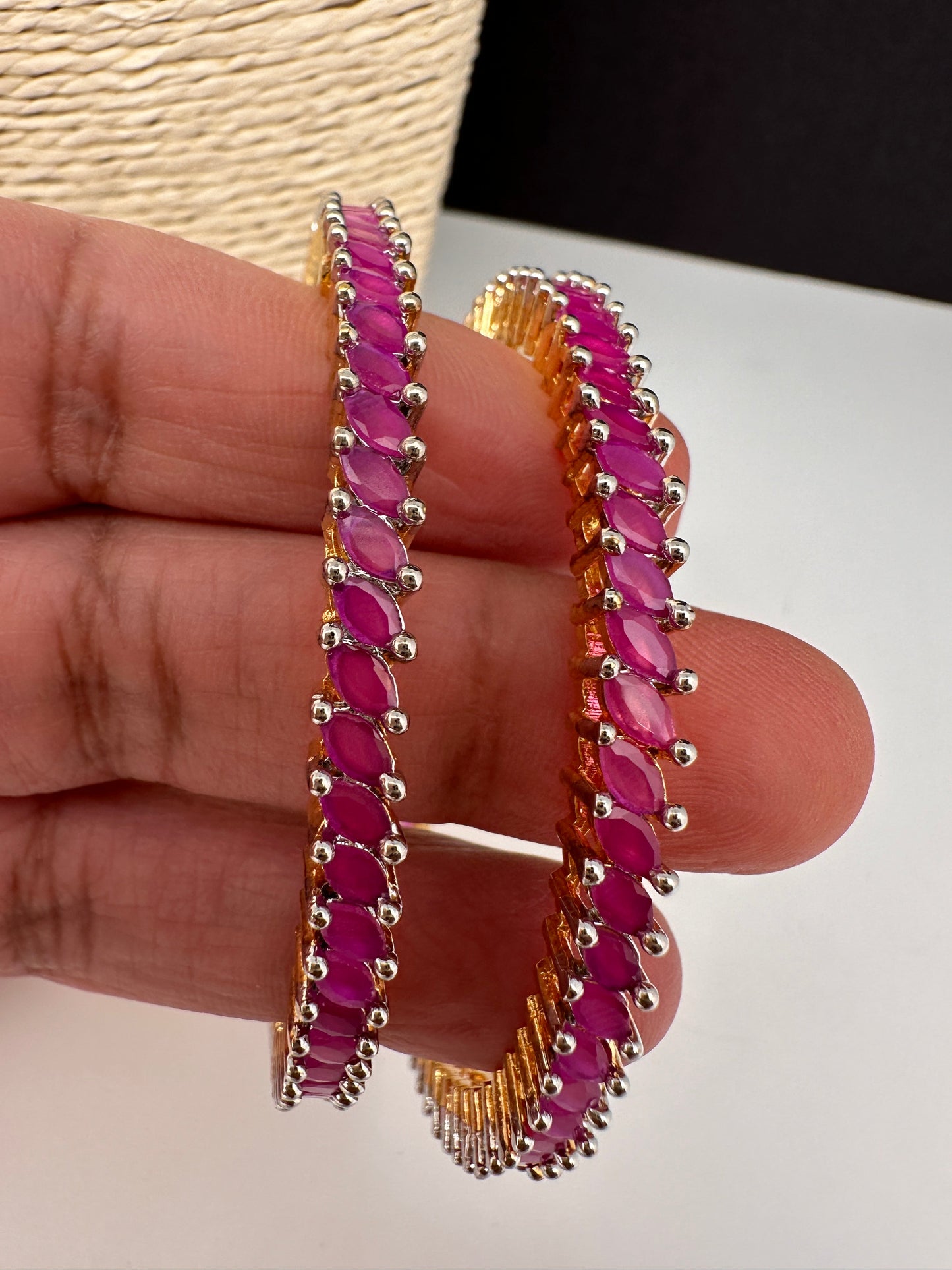 Ruby Pink Bangles