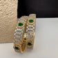 CZ Emerald Green Bangles