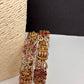 Matte Goddess Lakshmi Kada Bangles