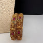 Matte Goddess Lakshmi Multi Color Bangles