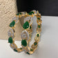 Emerald Green AD Bangles