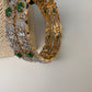 American Diamond Emerald Green Bangles