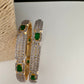 American Diamond Emerald Green Bangles