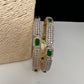 American Diamond Emerald Green Bangles