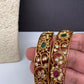 Matte CZ Multi Color Kada Bangles