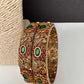 Matte Peacock Multi Color Kada Bangles