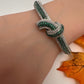 Nano Setting Color Stone Victorian Openable Bracelet - Green