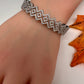 AD Silver Finish Openable Bracelet