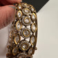 CZ Kundan Victotian Finish Openable Kada Bracelet