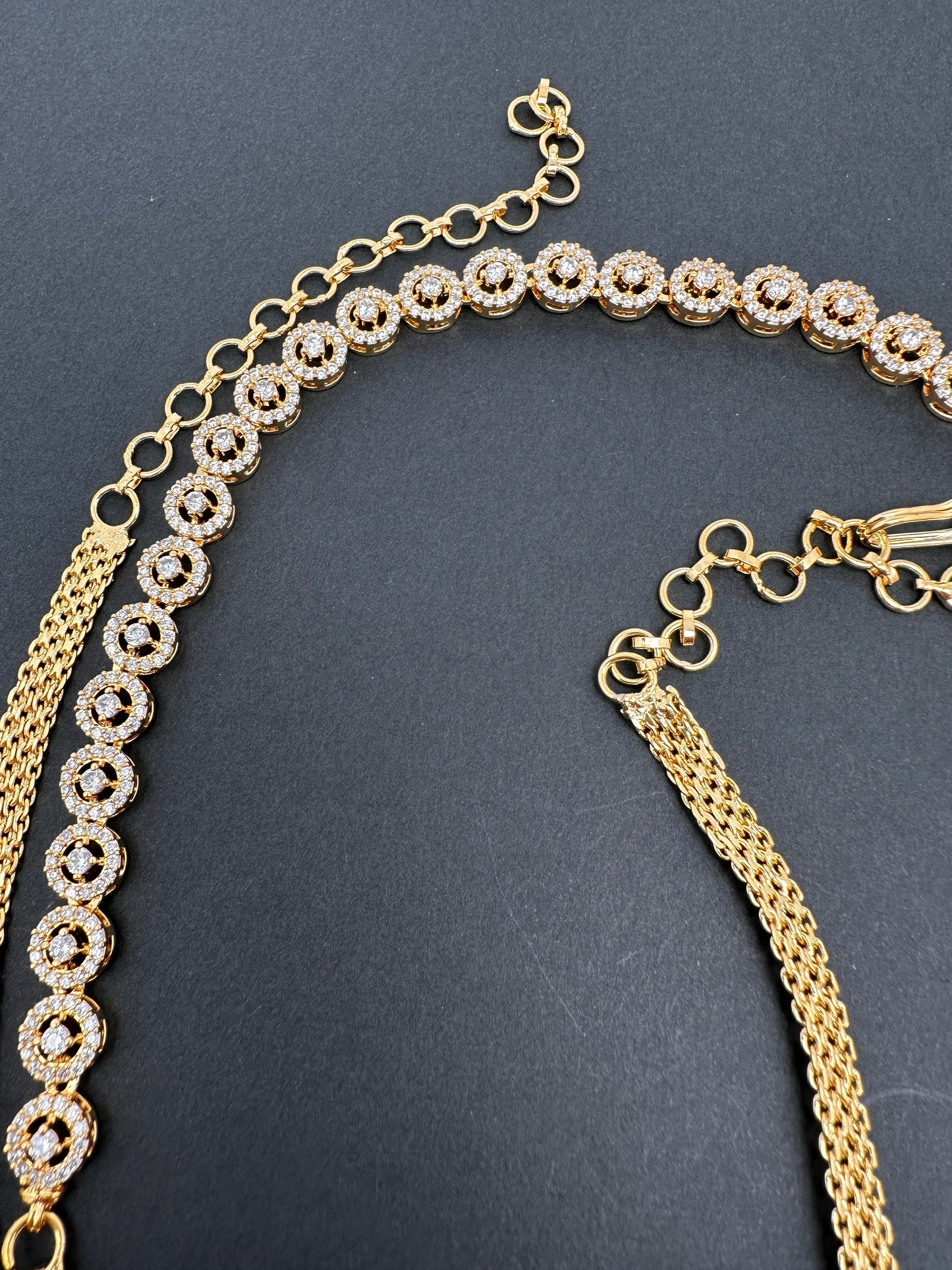 Sleek CZ Hip Chain Vaddanam