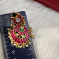 Red Jadau Kundan Earrings