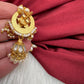 White Jadau Kundan Earrings