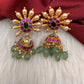 Multi Jadau Kundan Jhumki Earrings