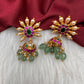 Multi Jadau Kundan Jhumki Earrings