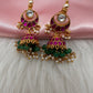 Jadau Kundan Jhumka Earrings