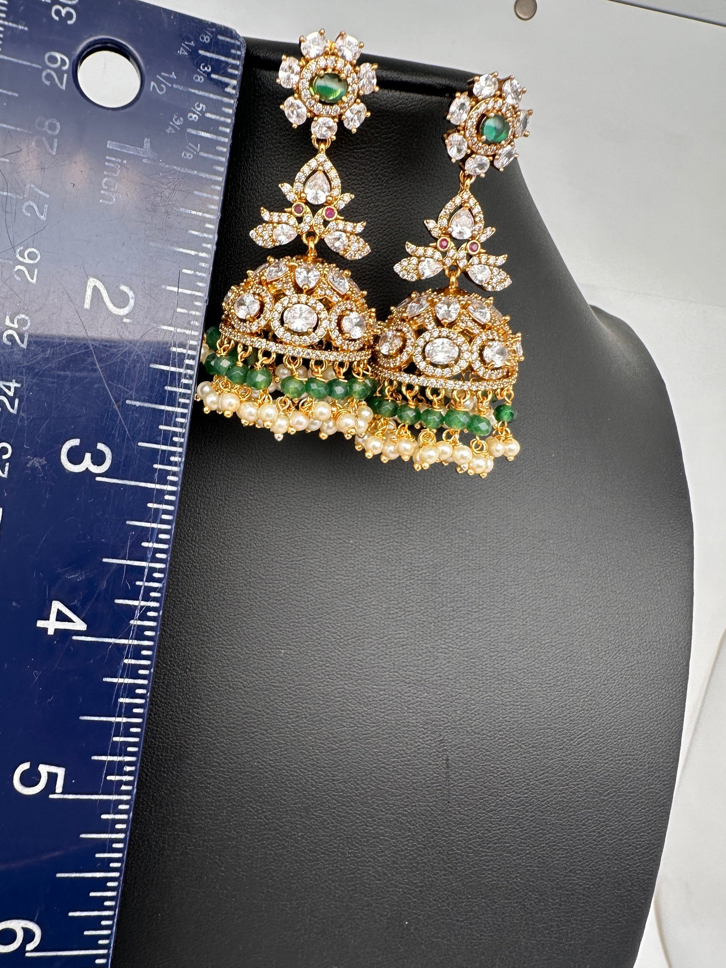 CZ Moissanite AD Jhumkas