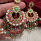 Jadau Kundan Chandbali Earrings