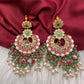 Jadau Kundan Chandbali Earrings