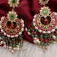 Jadau Kundan Chandbali Earrings