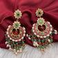 Jadau Kundan Chandbali Earrings