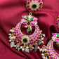 Jadau Kundan Chandbali Earrings