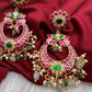 Jadau Kundan Chandbali Earrings