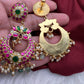 Jadau Kundan Chandbali Earrings