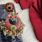 Jadau Kundan Chandbali Earrings