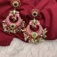 Jadau Kundan Chandbali Earrings