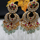 Jadau Kundan Statement Chandbali Earrings