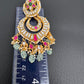 Jadau Kundan Statement Chandbali Earrings