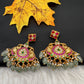 Peacock Jadau Kundan Earrings