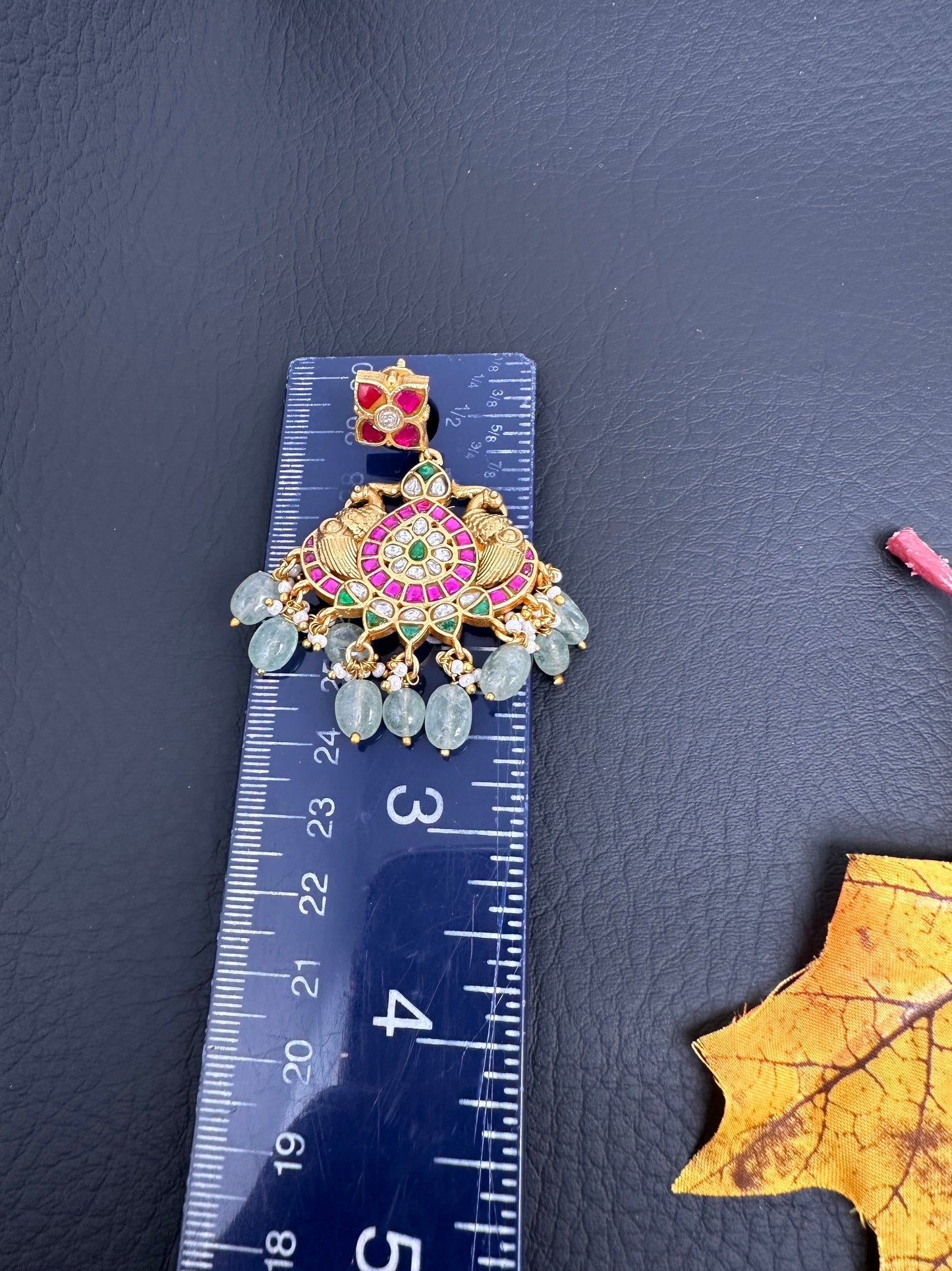 Peacock Jadau Kundan Earrings