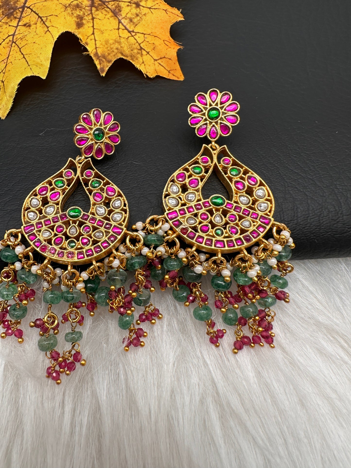 Jadau KundanChandballi Earrings