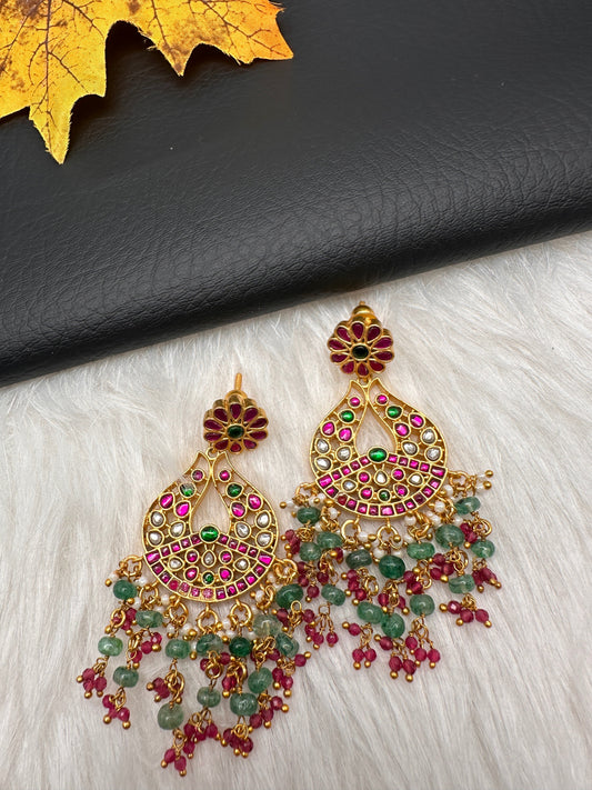 Jadau KundanChandballi Earrings